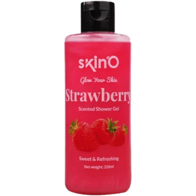 Skin'O Strawberry Scented Shower Gel 220 ml - Rokomari product